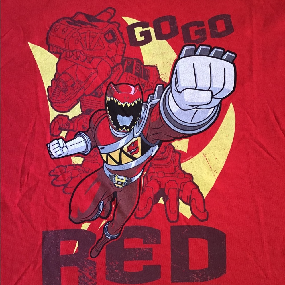 Red Power Ranger T-shirt - Picture 2 of 4
